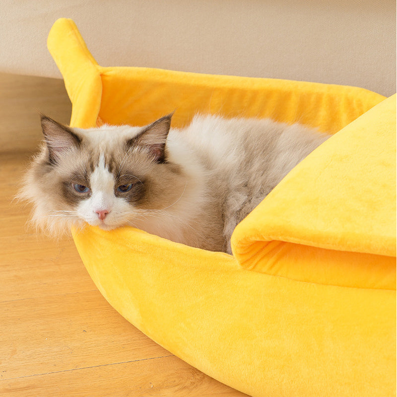 Banana Pet Bed – Funny Dog & Cat House